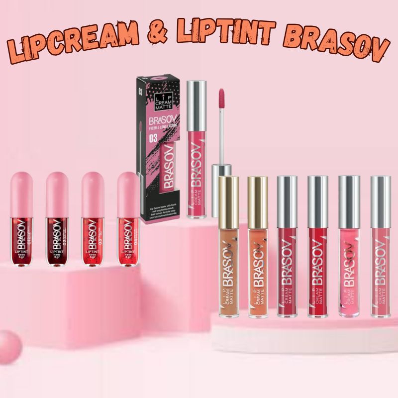 (COD) BRASOV LIPCREAM MATTE | LIPCREAM MATTE FREASH&LONG LASTING | BRASOV LIPTINT | COLOR PIGMENTED