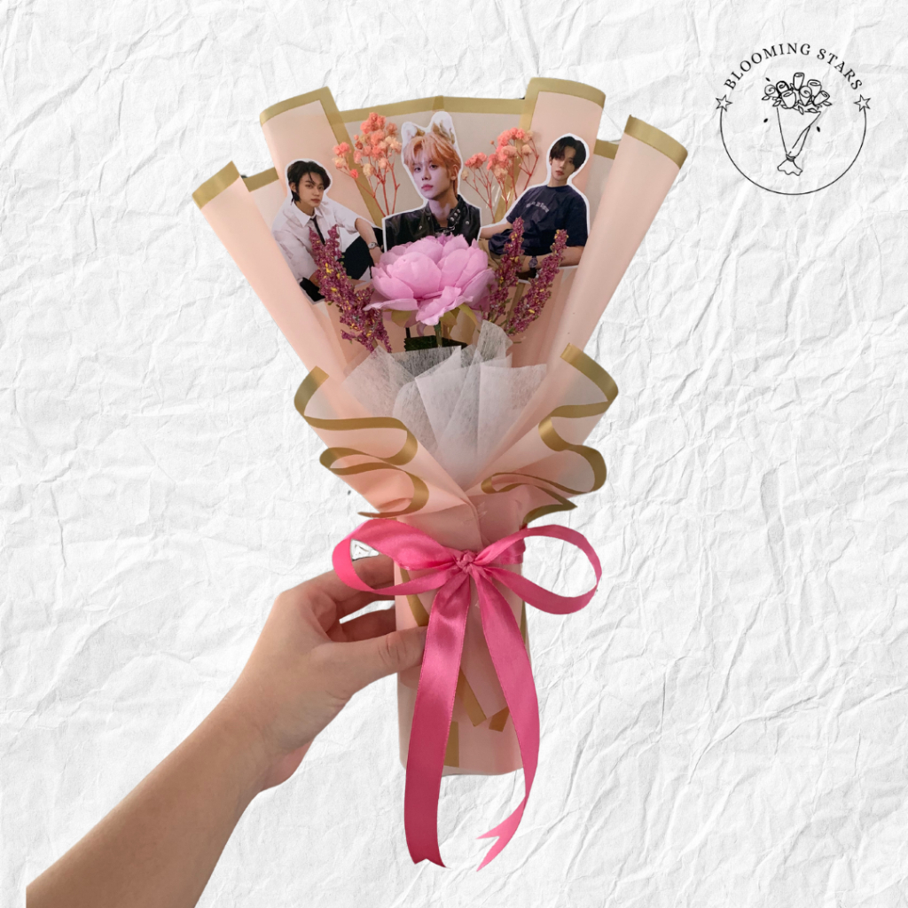 [UKURAN KECIL | 3 FOTO] CUSTOM BUKET FOTO ARTIS / KPOP / IDOL / PRIBADI || PHOTO BOUQUET