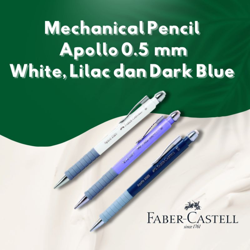 

Mechanic Pencil Apollo 0.5 mm - White, Lilac, Dark Blue