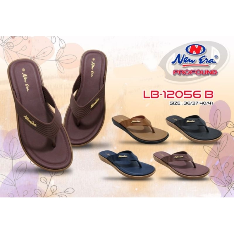 SANDAL JAPIT WANITA BAHAN KARET NEW ERA 12056 LB PCU