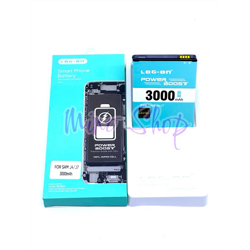 BATERAI LOG ON SAMSUNG J7 2015 - J700 - J7 CORE - J4 2018 DOUBLE POWER