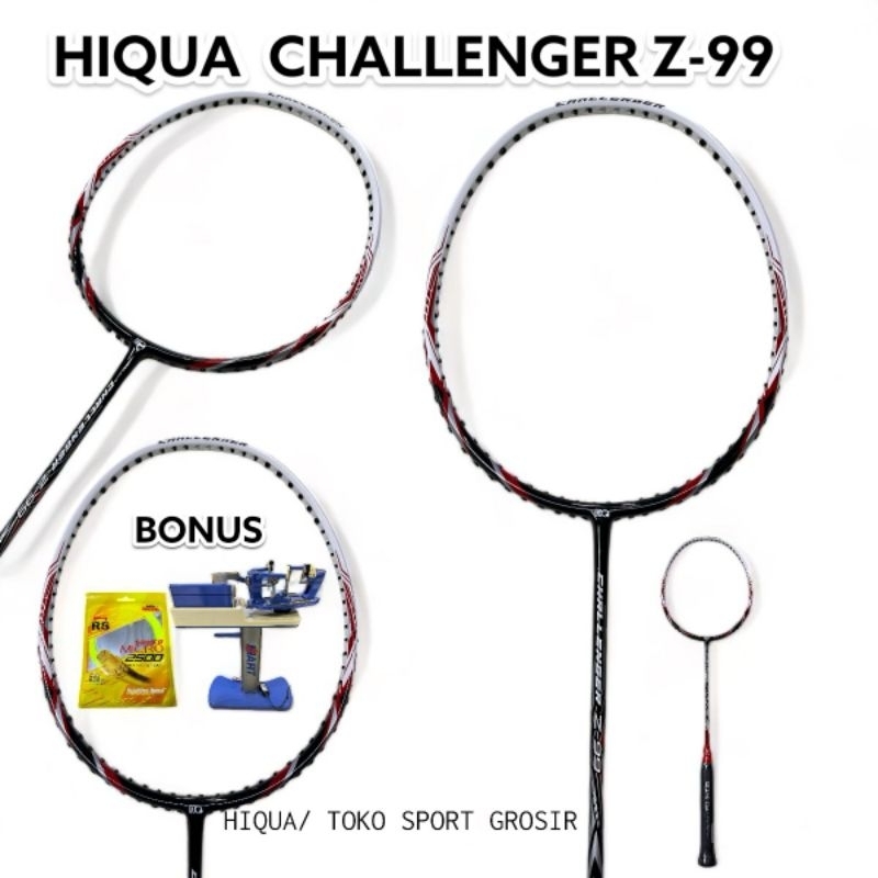 Raket Badminton HiQua Challenger Z 55 66 77 88 99 Original
