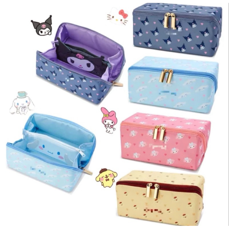 

kawaii sanrio pencil box make up bag kotak pensil tas make up kuromi