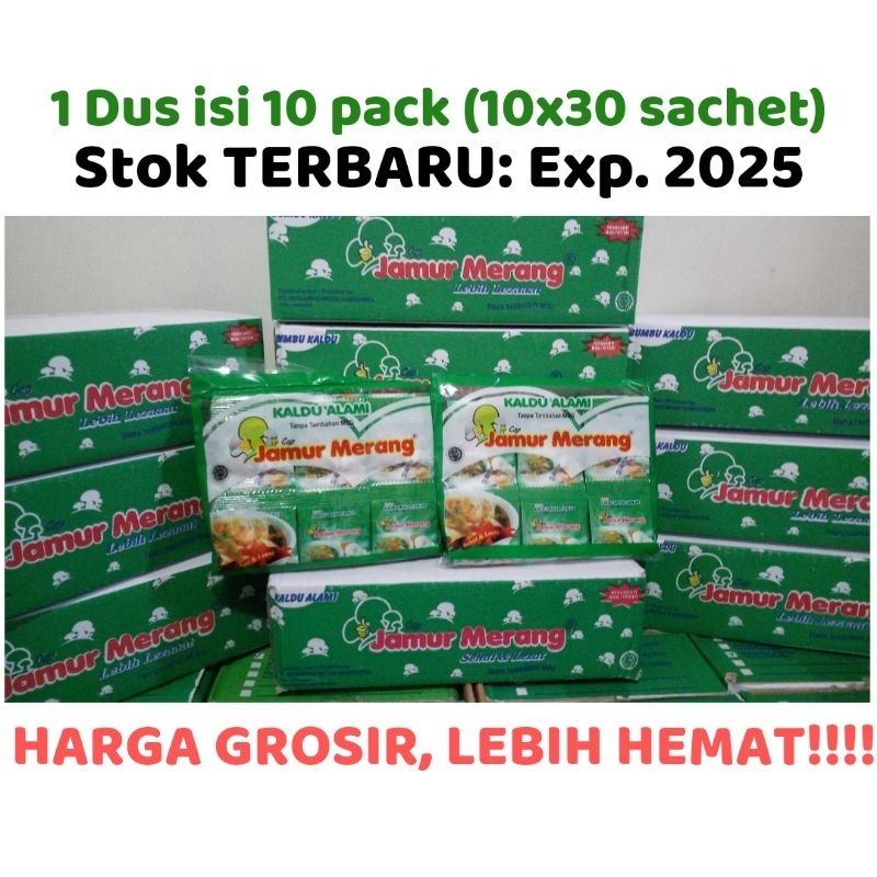 

kaldu jamur merang 1 dus / karton rasa jamur original isi 10 pack 300 sachet grosir