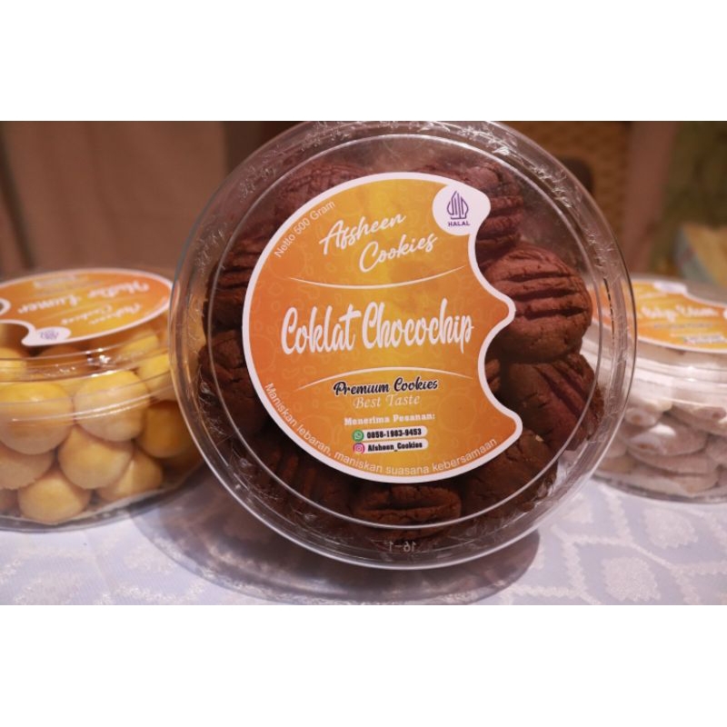 

Cookies Coklat chocochip - Kue Lebaran 250gram