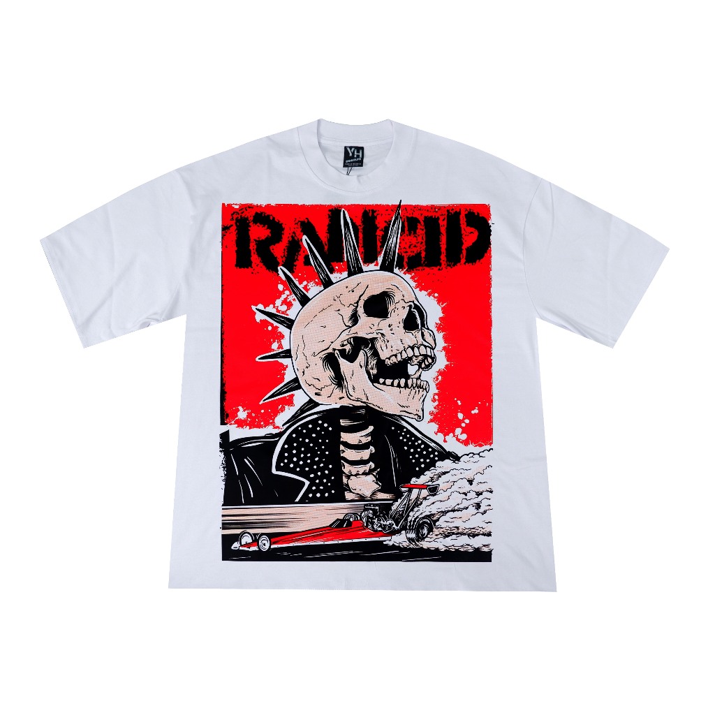 RANCID PUNK MUSIC BAND KAOS OVERSIZE TSHIRT COMBED 20S