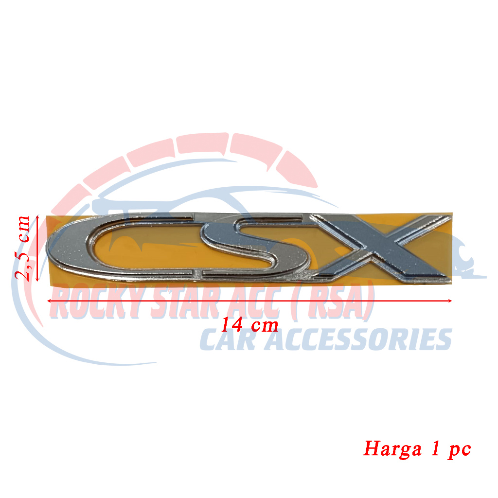 Emblem Bagasi Tulisan CSX / CX / CL Mobil Taruna Chrome