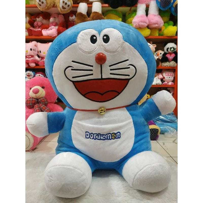 Boneka Doraemon Besar Giant Super Jumbo 1 Meter Sni Kado Ulang Tahun Teman Pacar