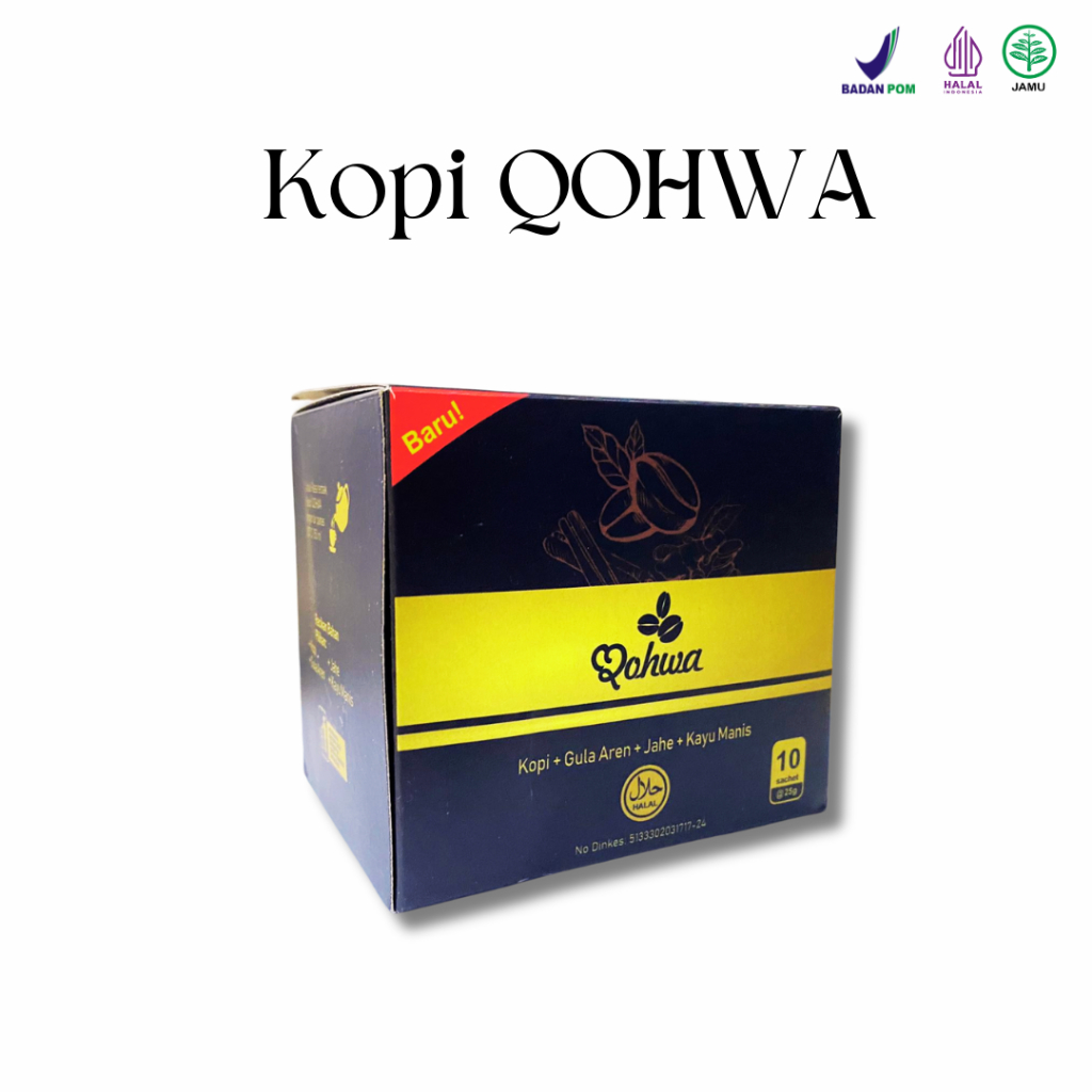 

Kopi Premium New Qohwa Membantu Meningkatkan Konsentrasi 1 SACHET