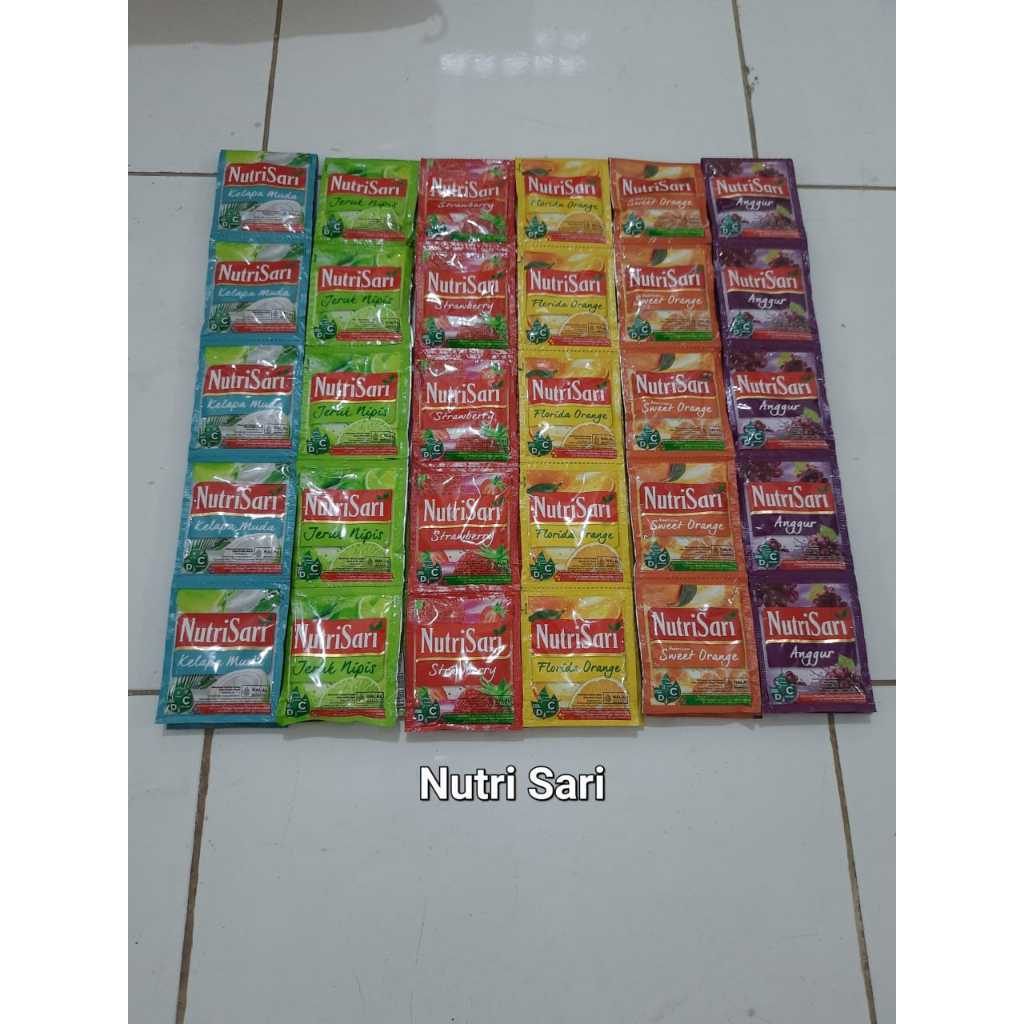 

nutrisari nutri sari sachet ALL VARIAN renceng an (10sacet)