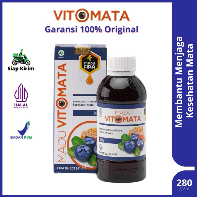 

ORIGINAL MADU VITOMATA 280gr HERBAL MEMBANTU MEREDAKAN MATA MINUS DAN MENJAGA KESEHATAN MATA