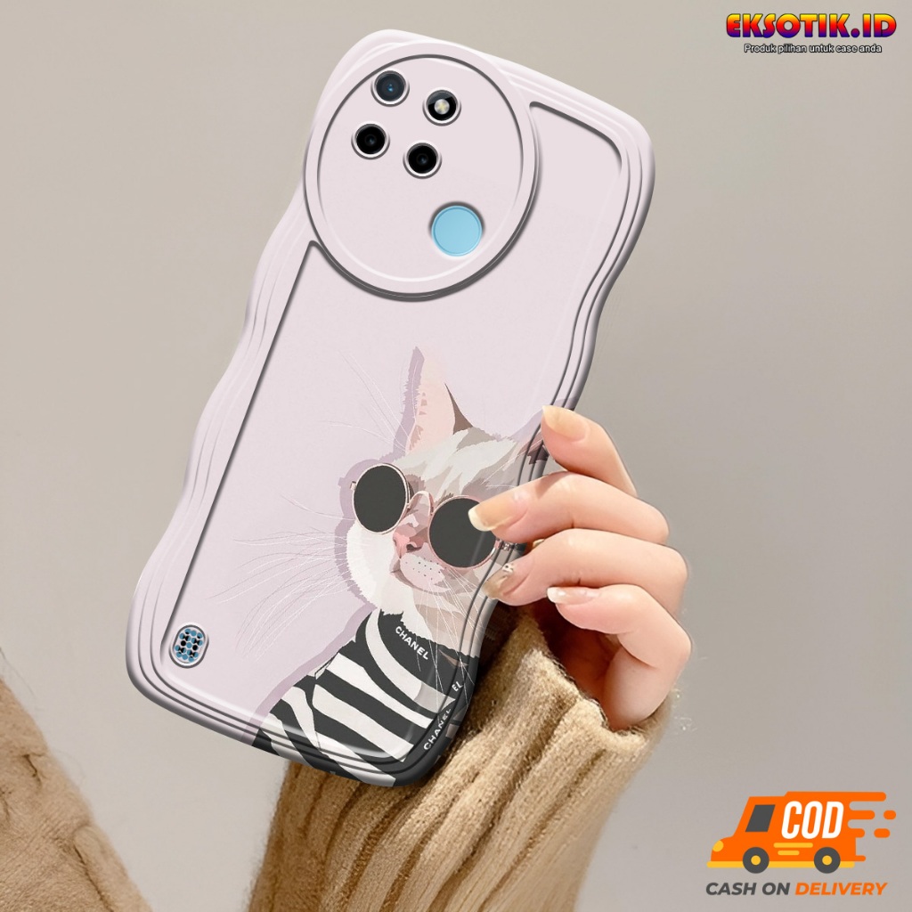 Case Realme C21Y Gelombang - Casing Realme C21Y  - Silikon Realme C21Y  - Softcase Realme C21Y  - Ke