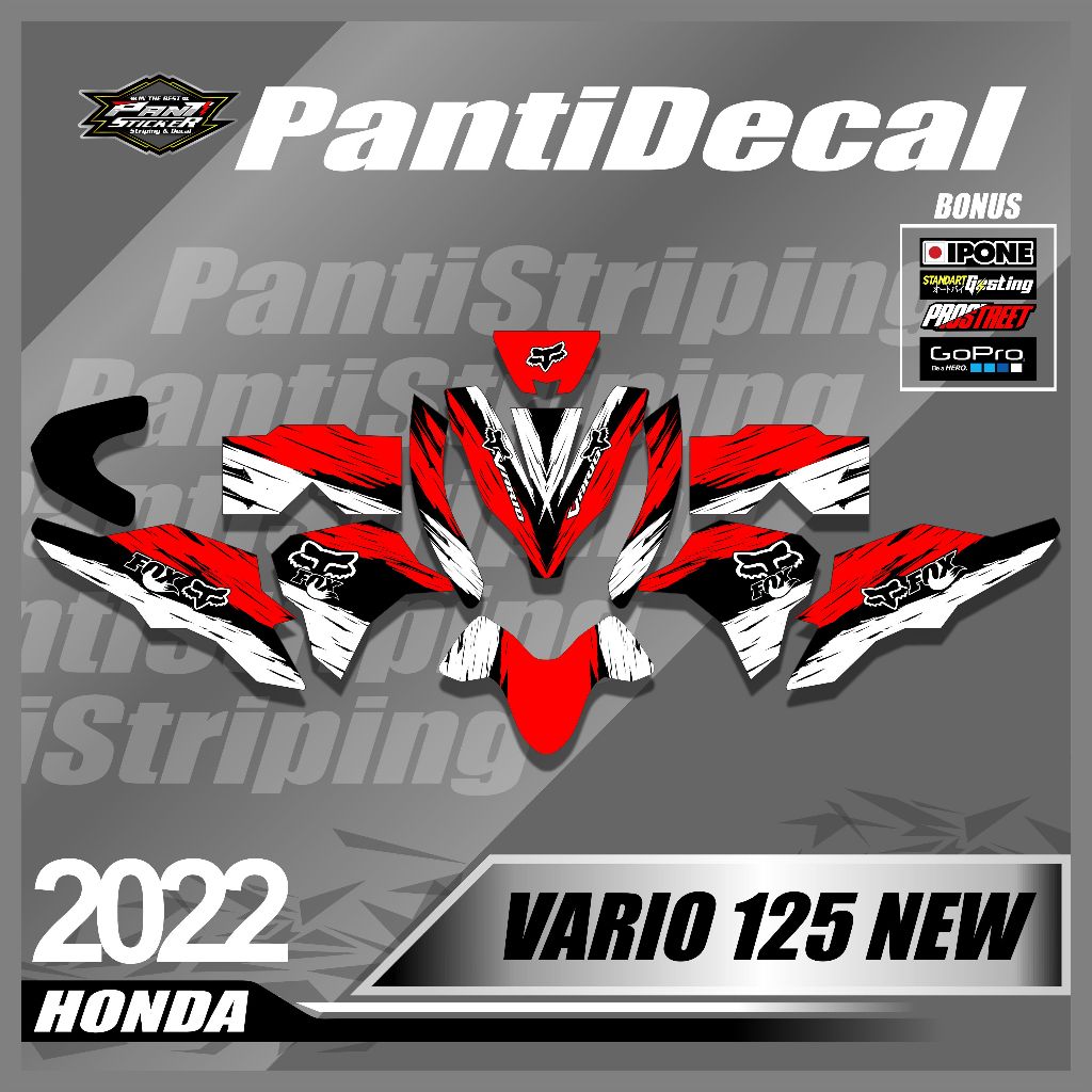 Sticker Decal VARIO 125 NEW 2023 Full Body - skotlet Dekal Motor Honda Vario 125 2023 Fullbody viral