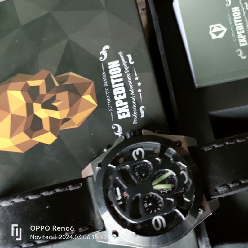 expedition e6699M second Chronograph spesial Skull edition Preloved likenews jam tangan pria bekas b