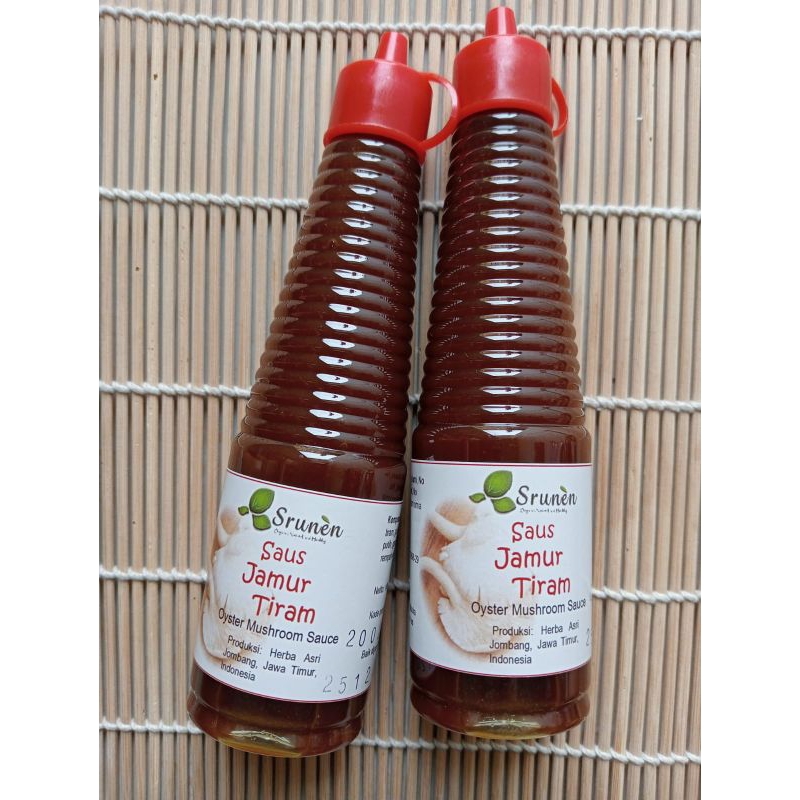

SRUNEN - SAUS TIRAM ORGANIK NON MSG / VEGAN OYSTER SAUCE 150 GRAM