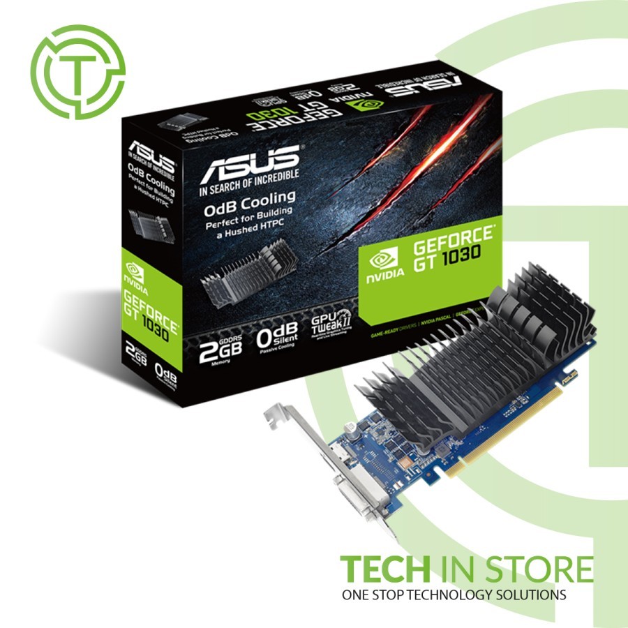 VGA Card ASUS GeForce GT 1030 Silent 2GB GDDR5