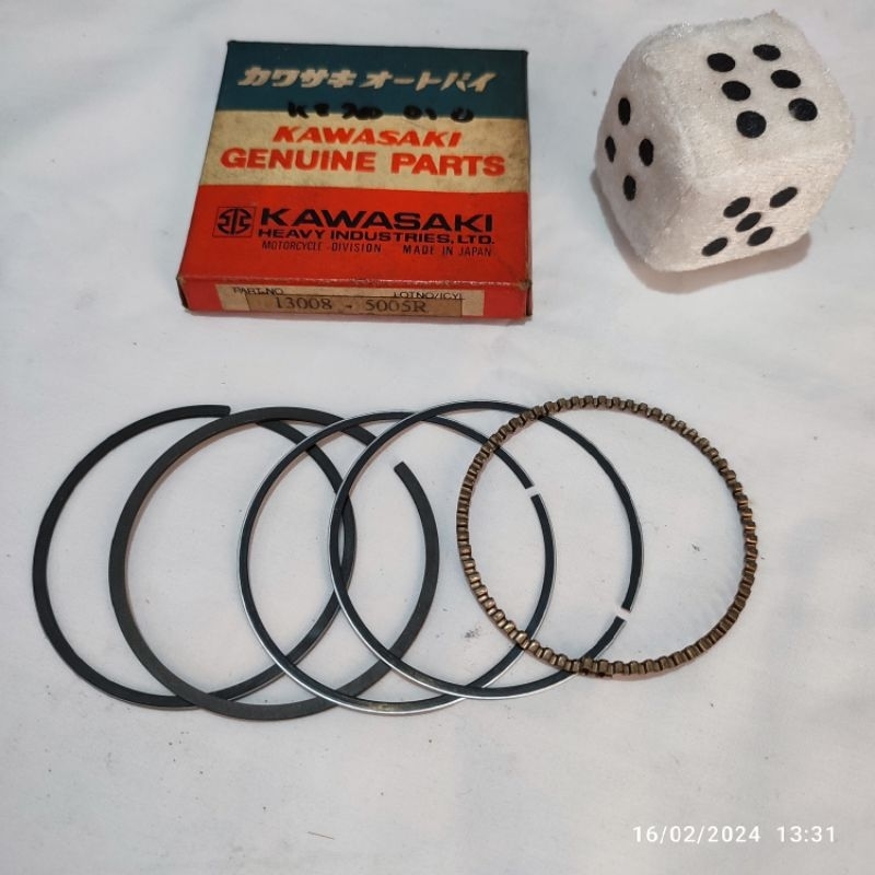 Ring seher piston kawasaki binter merzy kz200 kz 200 os oversize 0 Standar original Japan