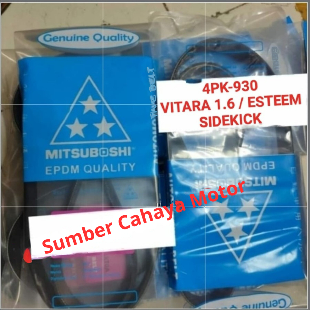 fan van belt tali kipas 4pk930 Esteem Sidekick Vitara 1.6cc 4pk-930