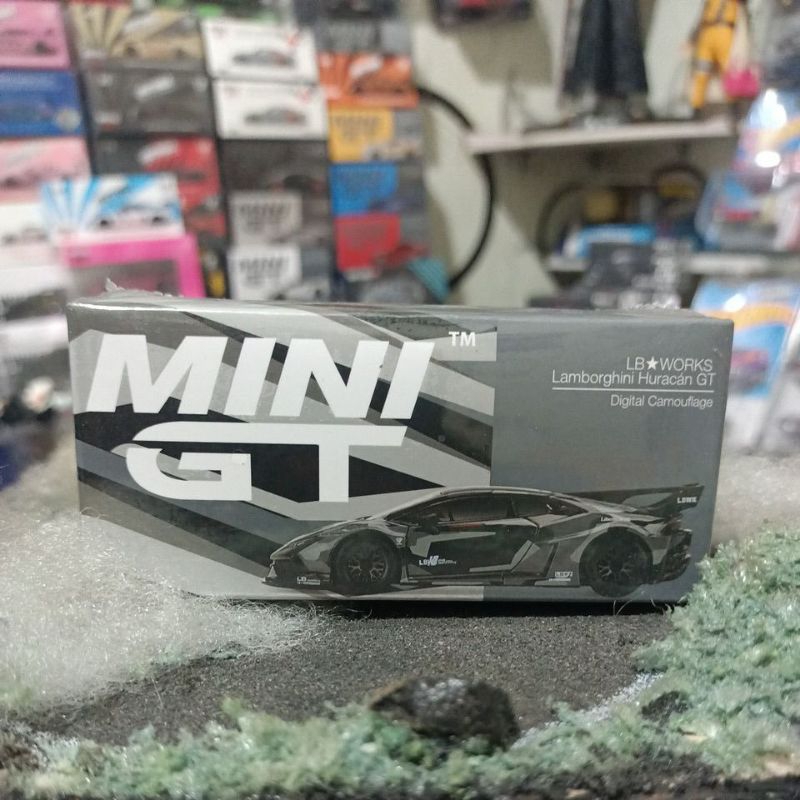 Mini GT LB*WORKS Lamborghini Huracan GT(LHD)- Digital Camouflage (Free Protektor)