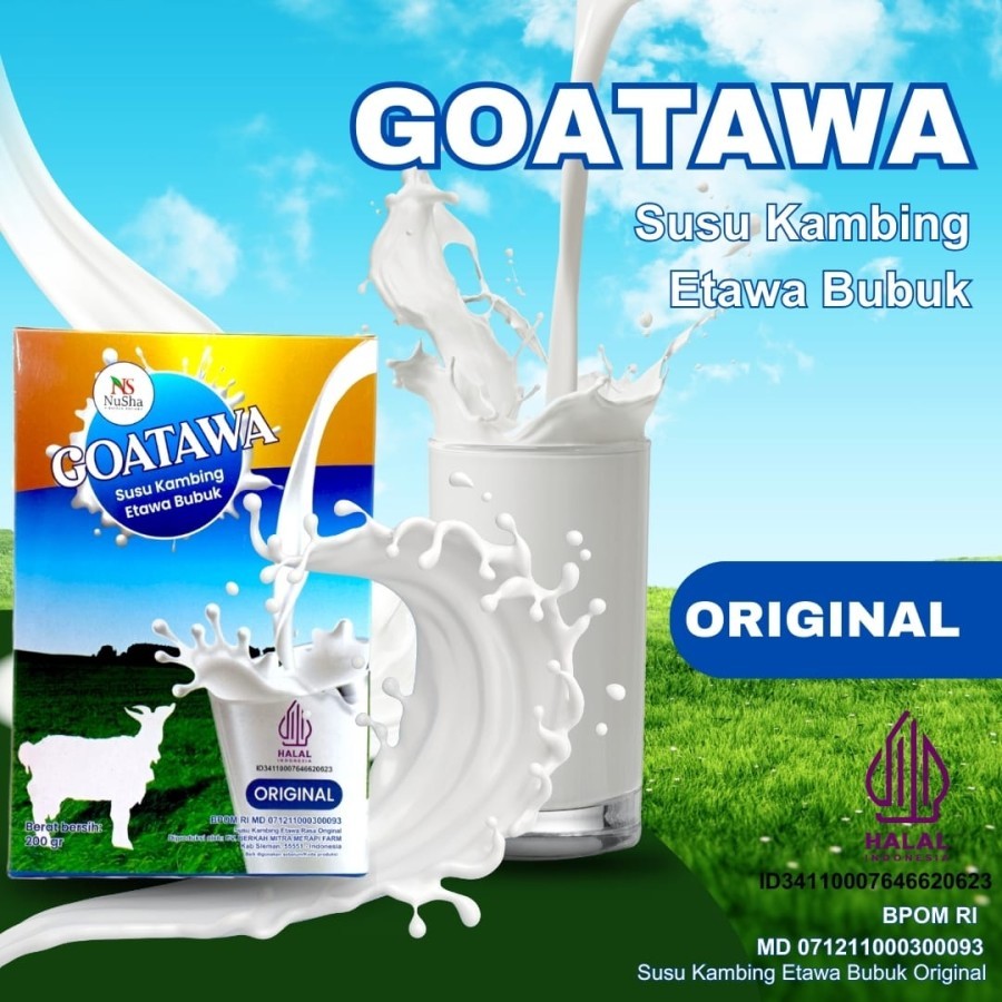 

GOATAWA Susu Kambing Etawa 200g Baik Untuk Kesehatan