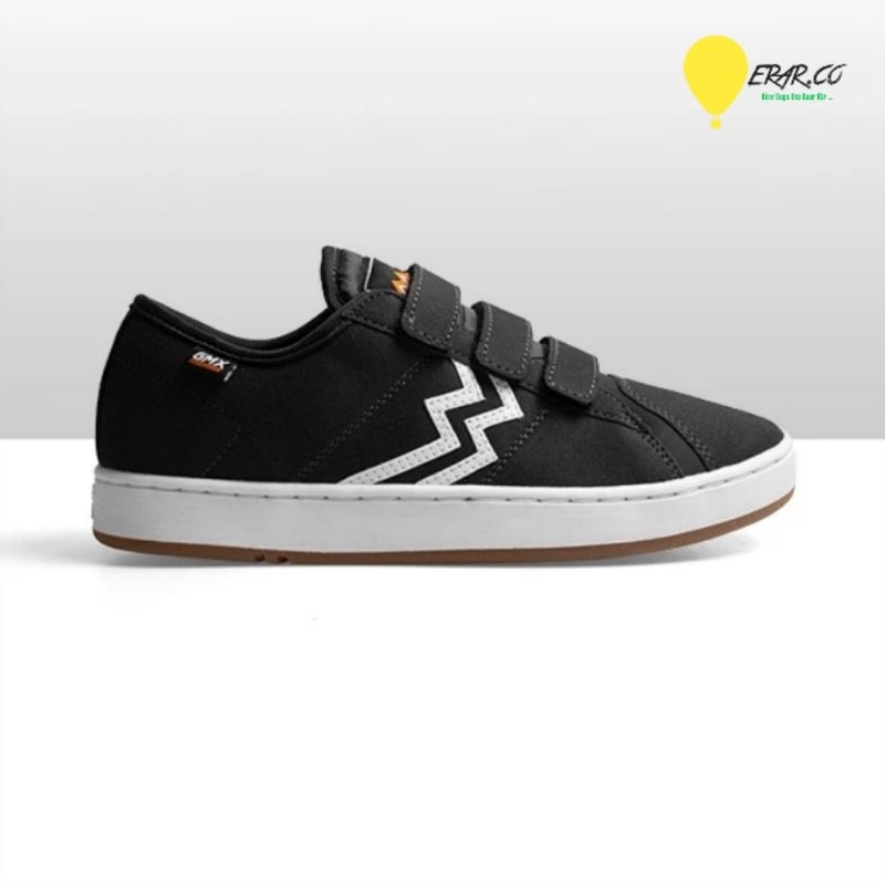 Geoff Max - Fury Black White | Shoes Cupsole | Sepatu | Sneakers | Sepatu Pria Wanita