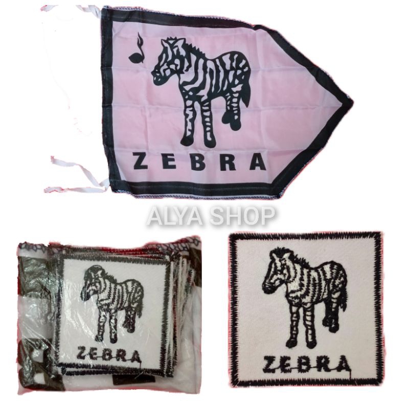 BET REGU ZEBRA | Bet Tanda Regu Hewan | Tanda Regu Bordir Gambar Hewan | Badge Pramuka