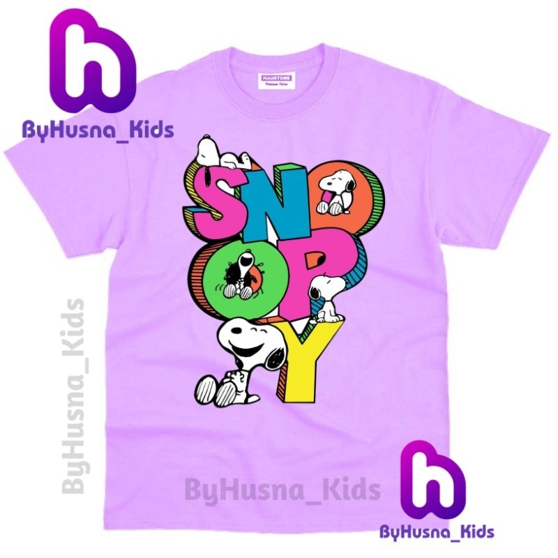 BAJU ANAK KAOS ANAK SNOOPY ATASAN ANAK PEREMPUAN ANAK CEWEK UNISEX PAKAIAN ANAK BAHAN PREMIUM