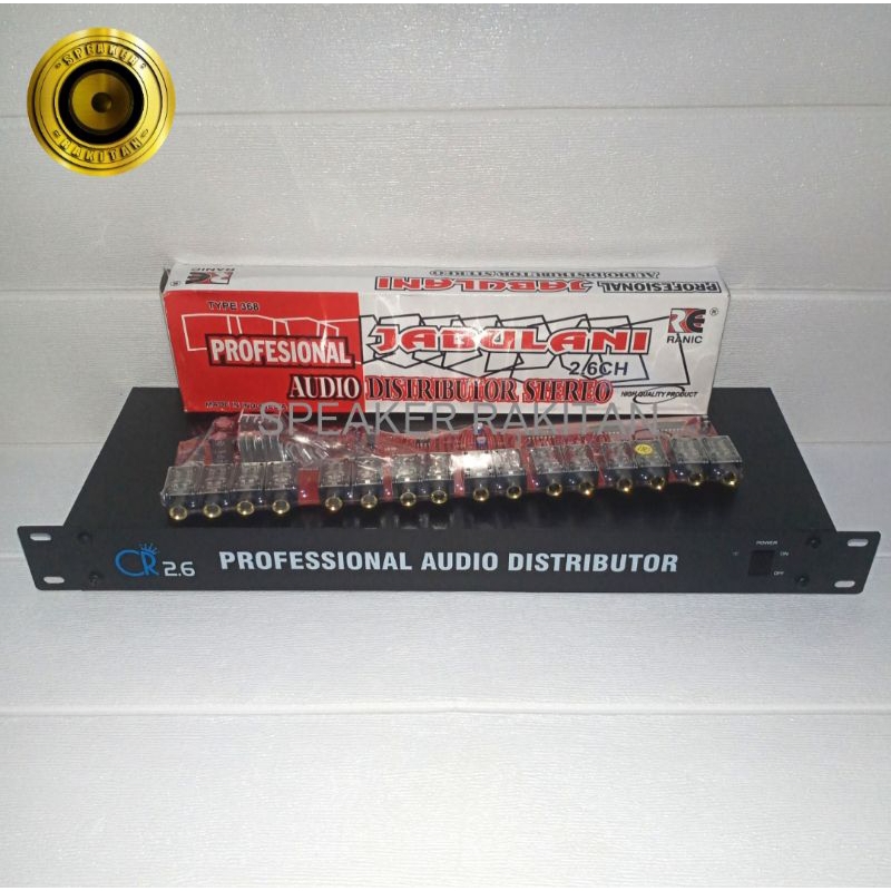 Box dan Kit Profesional Audio Distributor stereo 2.6 Channel JABULANI
