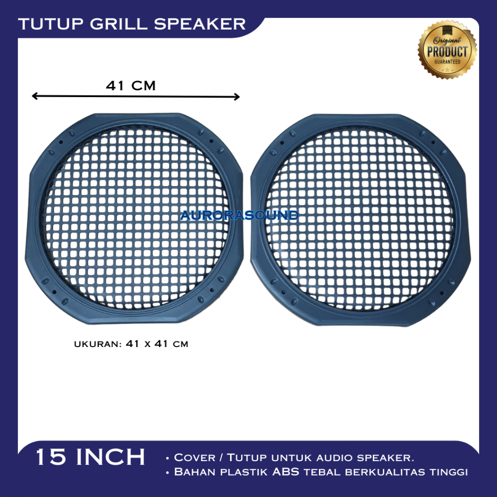 TUTUP GRILL SPEAKER 15 INCH 15IN 15" RAM BOX PIGURA 2 PCS