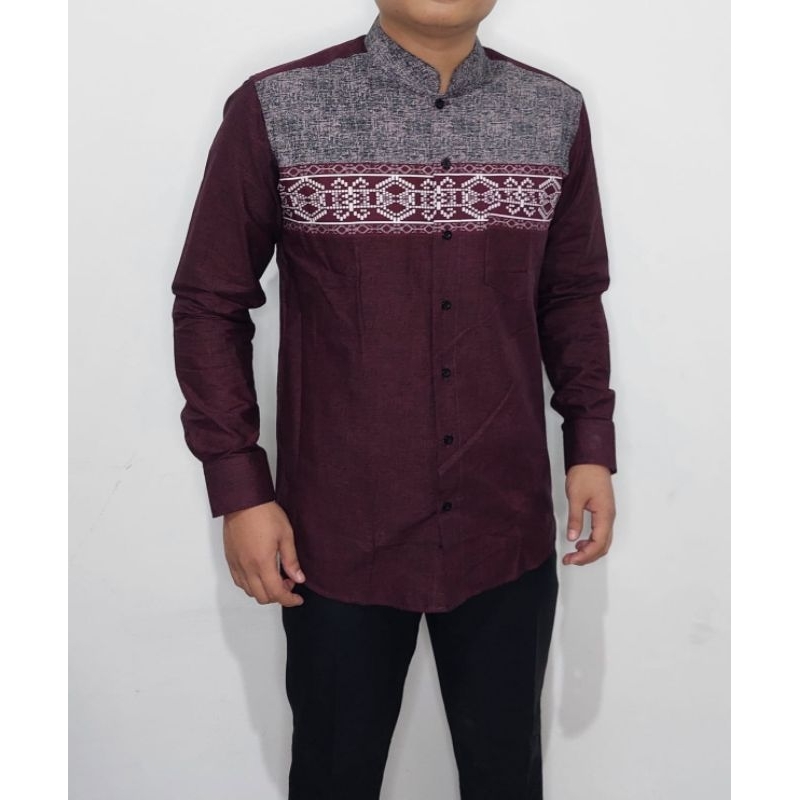 FIRENZE  KOKO PRIA / KOKO PANJANG PRIA / KEMEJA KOKO TERBARU / KEMKO LENGAN PANJANG COWOK / KEMEJA B
