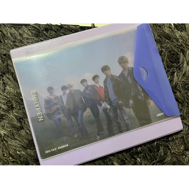 ENHYPEN - BORDER : DAY ONE Weverse Benefit Clearfile + A4 Poster