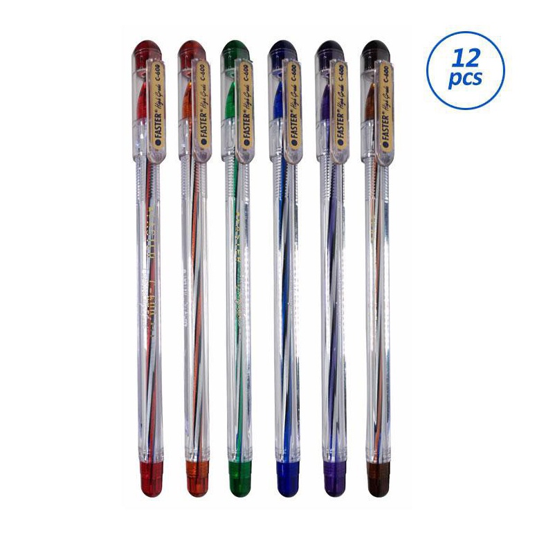 

Terupdate Pulpen Faster C6 7mm isi 12 pcs Pena Ballpoint GFR