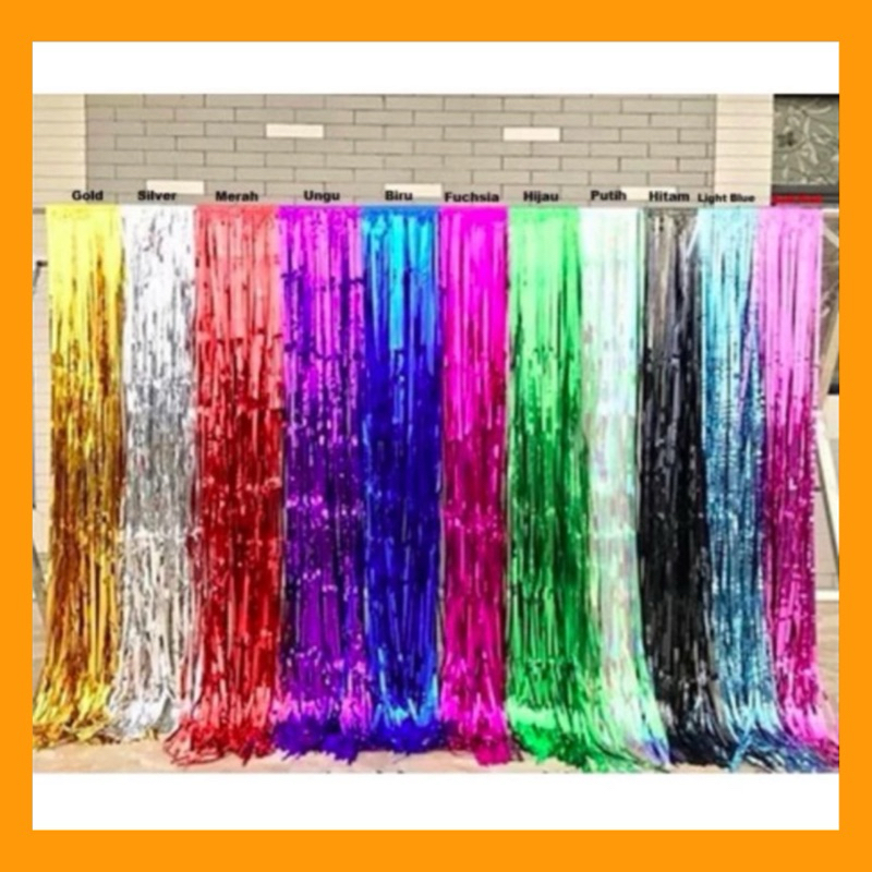 TIRAI FOIL / CURTAIN FOIL / TIRAI ULTAH / PARTY BACKDROP