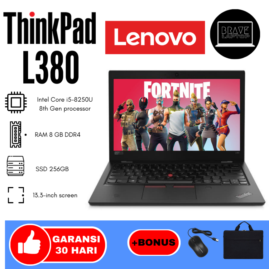 LAPTOP LENOVO THINKPAD L380/L390 YOGA L390 CORE i5/i7 GEN 8 - LAYAR 13 INCH MURAH DAN BERGARANSI 