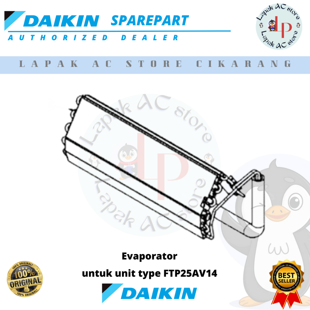 Evaporator AC DAIKIN Malaysia 1 PK FTP25AV14