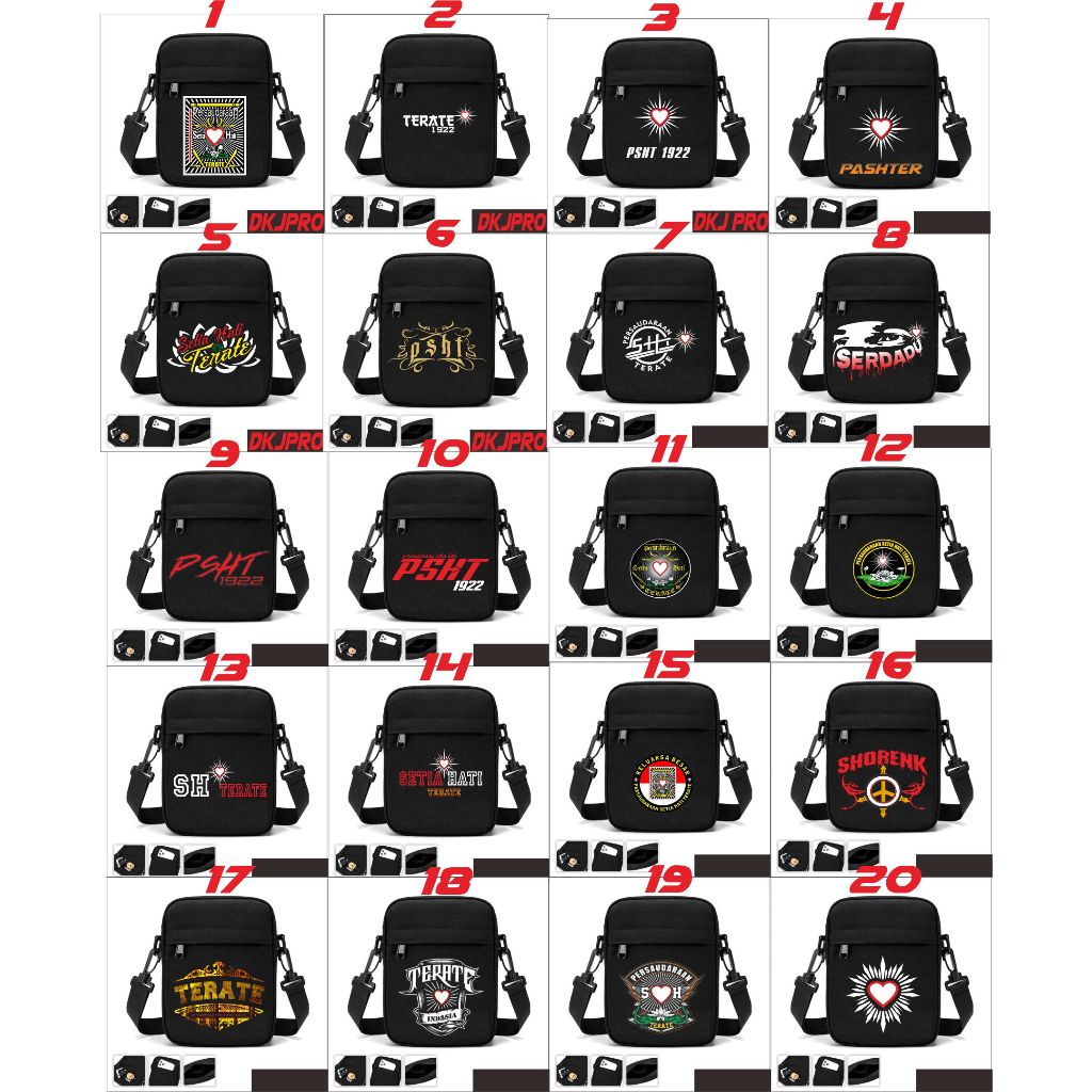tas selempang psht fighter slimbag psht mini