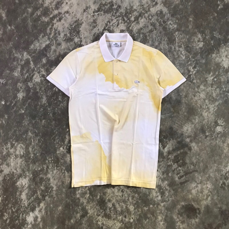 POLO SHIRT LACOSTE SPECIAL GRADATION (WHITE/YELLOW) ORIGINAL SECOND