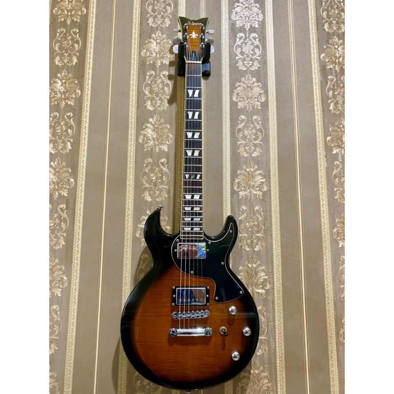 Gitar Schecter S-1 Dark Vintage Sunburst Original tahun 2012 rare + gigbag
