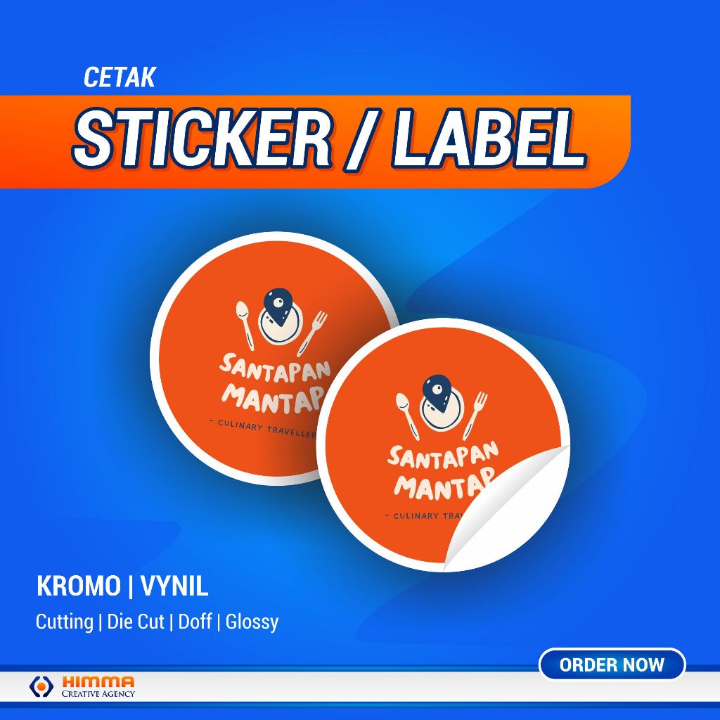 

CETAK STIKER VINYL LABEL BULAT LABEL STIKER SEASONAL CUSTOM -