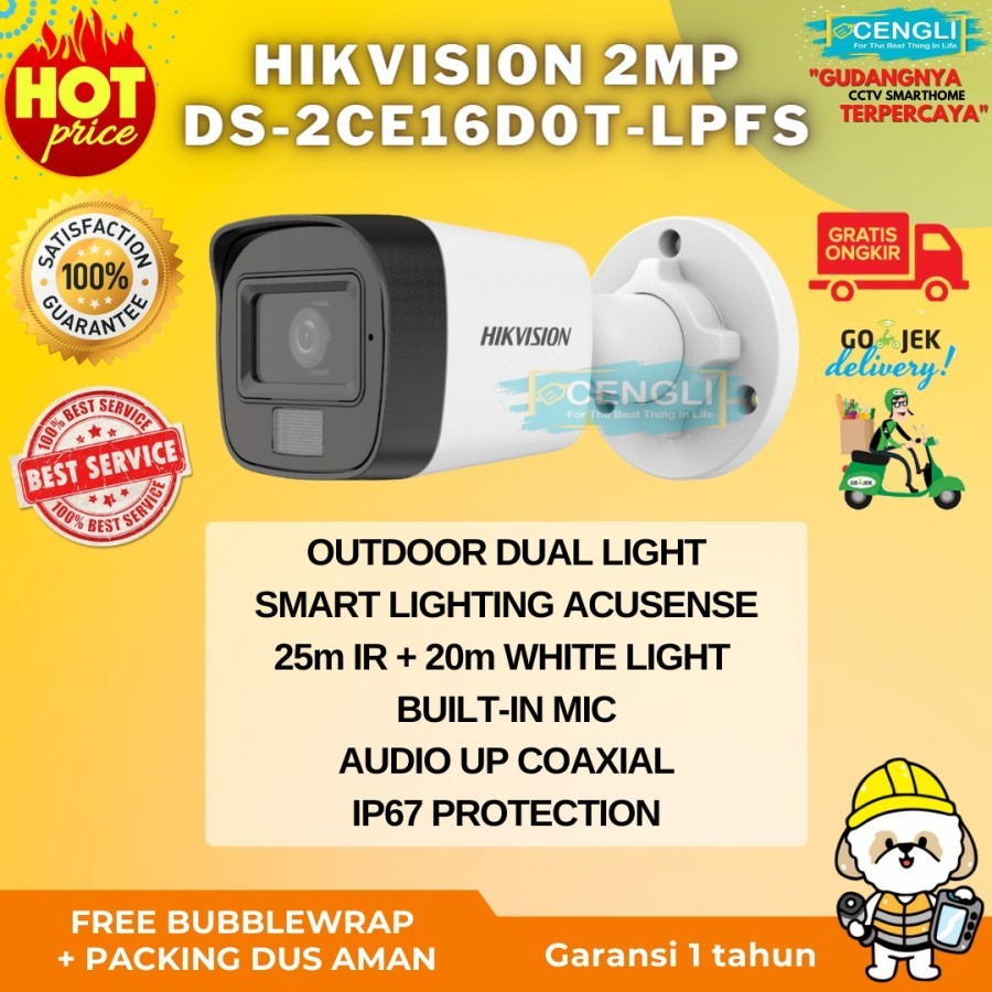 CAMERA CCTV HIKVISION DS-2CE16D0T-ITPFS 2MP GARANSI RESMI