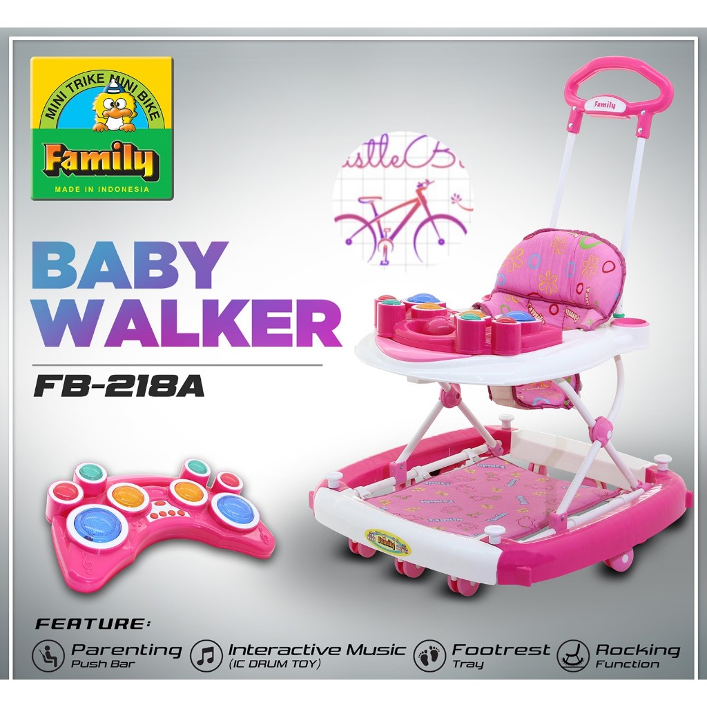 Baby Walker FAMILY  FB218A Alat Belajar Jalan Bayi FB218A