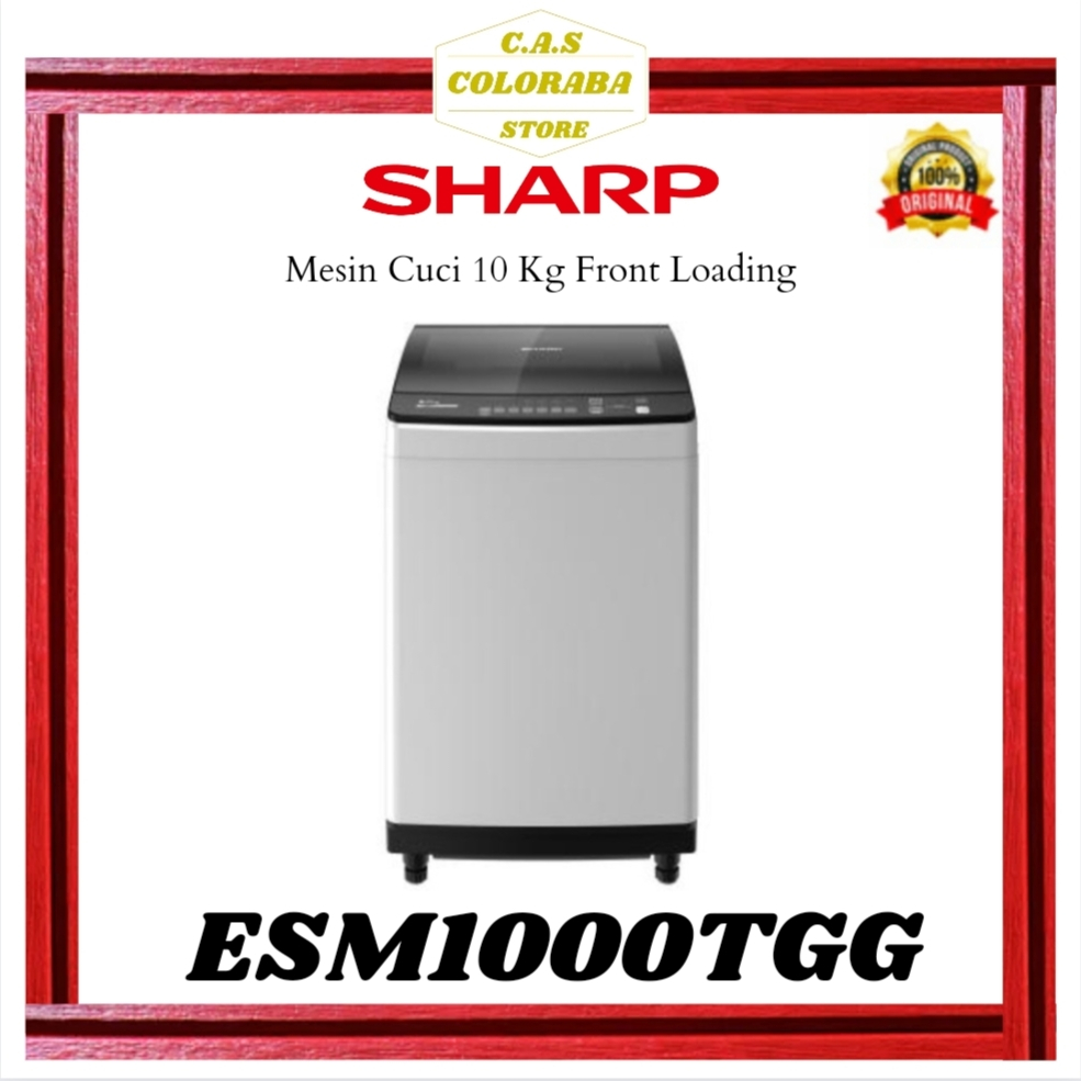 MESIN CUCI SHARP ESM1000TGG MESIN CUCI TOP LOADING 10 KG ES M1000T GG