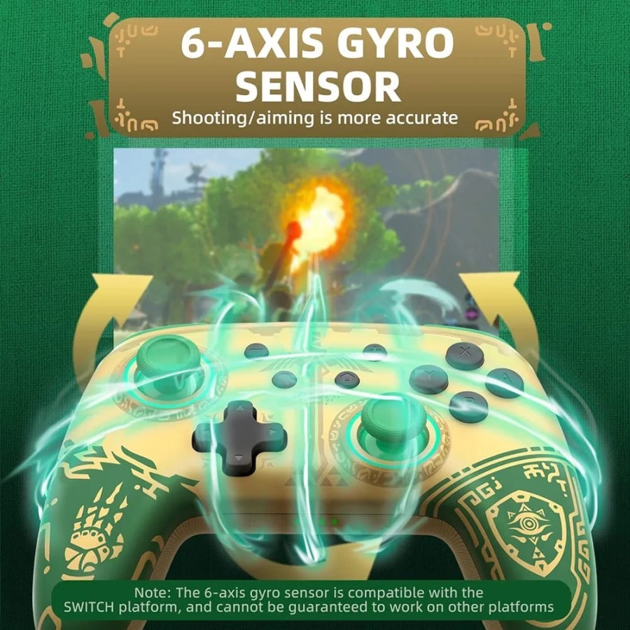 Controller Wireless For Switch Zelda Totk Golden