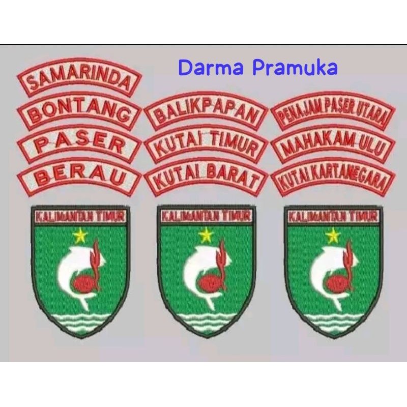 Badge Kwarda / Kwaecab Kalimantan Timur Logo Bordir Kalimantan Timur