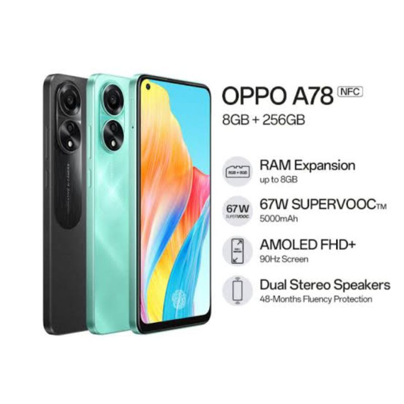 HP Oppo A78 4G Ram 8/256