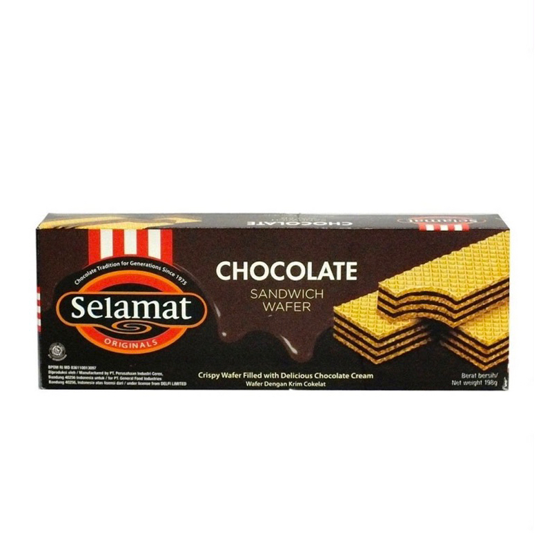 

Selamat Wafer Chocolate 145 Gr Selamat sandwich coklat