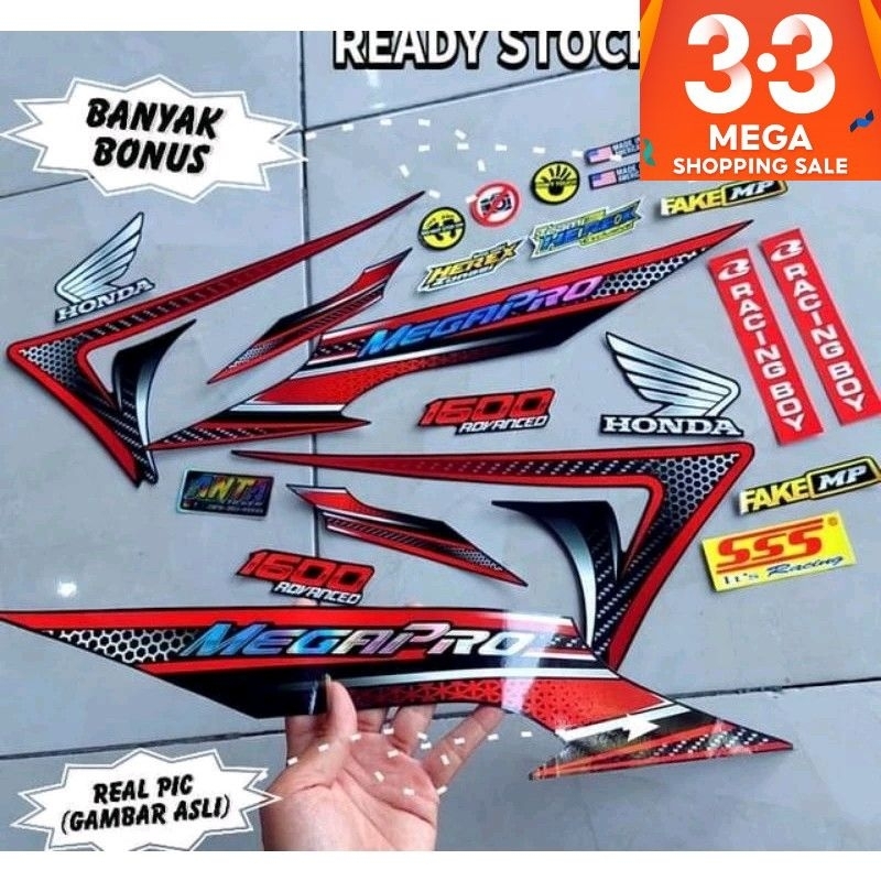 Striping Megapro primus 2006-2009 Modif Variasi herex Banyak BONUS