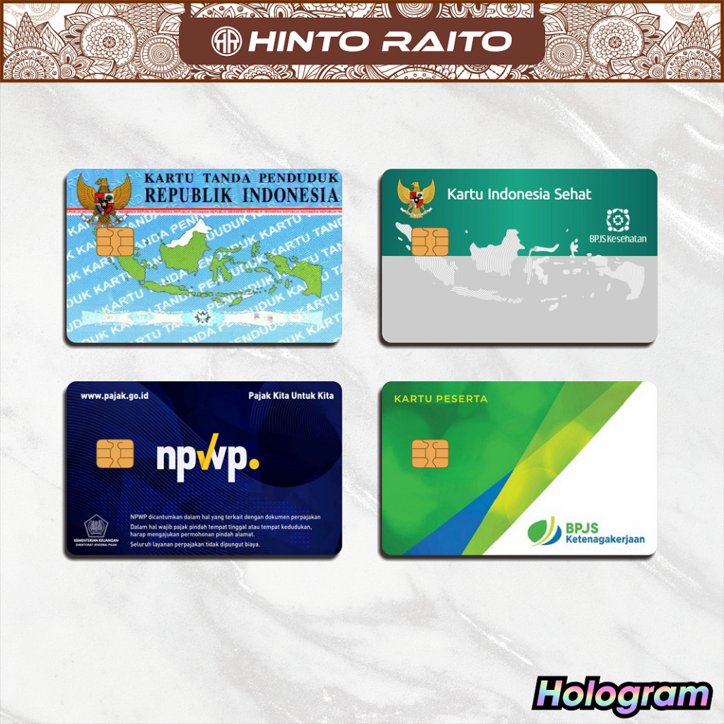 

Stiker Kartu ATM Fake KTP, KIS, BPJS Spesial Hologram - Emoney Flazz Stiker Skin Card Anime Hologram