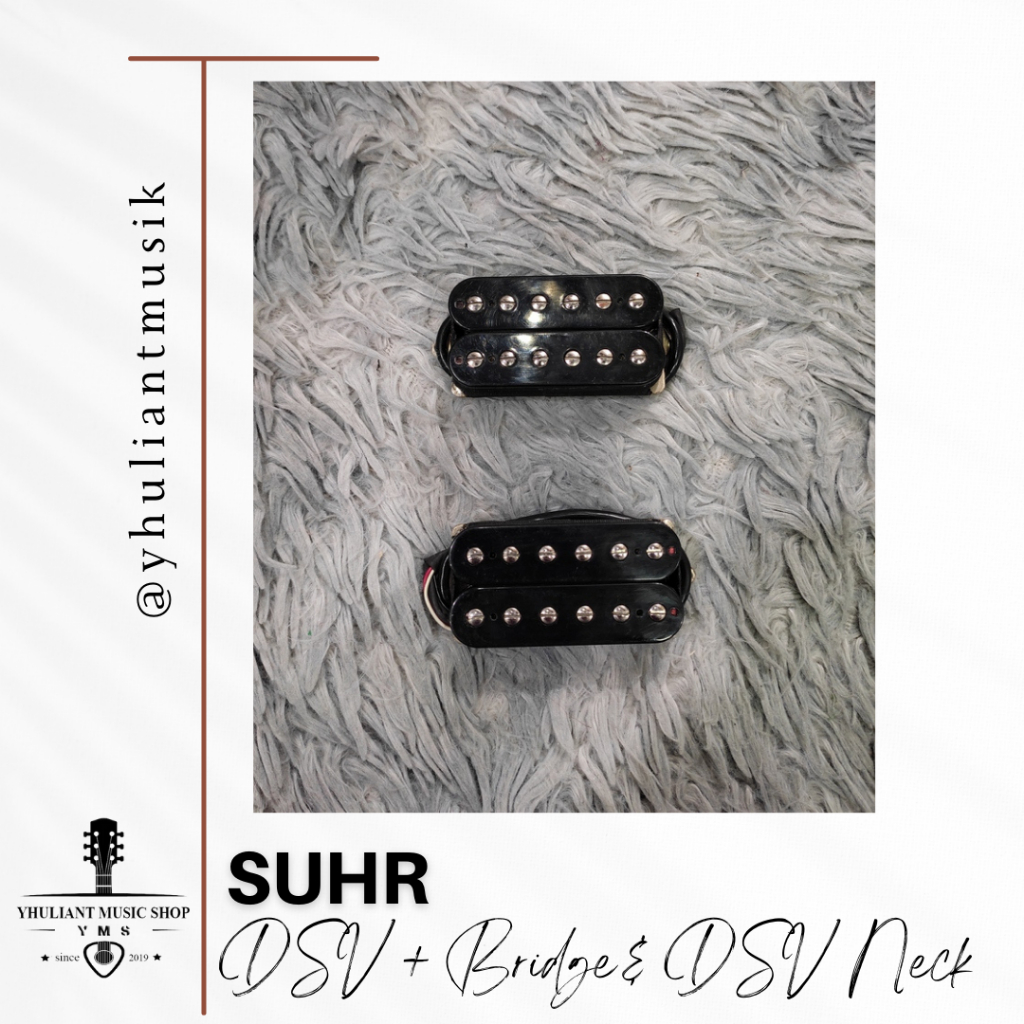 Suhr DSV Plus Bridge & DSV Neck Humbucker Pickup Set Black Cover