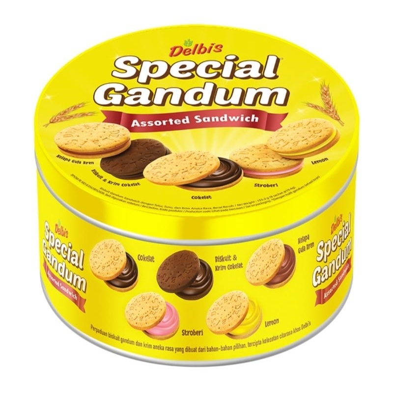 

Delbi special gandum assorted biskuit kaleng lebaran